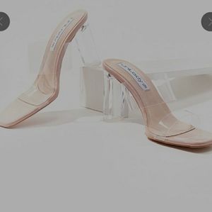 Clear heels